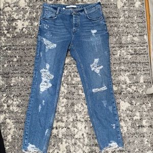 Zara Distressed Denim Jeans